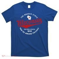Badger State Map Pride Vintage Of Wisconsin T-Shirt thumb 0