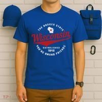 Badger State Map Pride Vintage Of Wisconsin T-Shirt thumb 6
