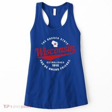 Badger State Map Pride Vintage Of Wisconsin Women's Tank Top