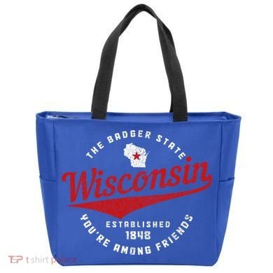 Badger State Map Pride Vintage Of Wisconsin Tote Bag