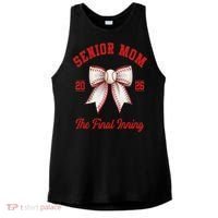 Baseball Senior Mom Coquette Bow Class Of 2026 Final Inning Ladies PosiCharge Tri-Blend Wicking Tank thumb 0