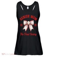 Baseball Senior Mom Coquette Bow Class Of 2026 Final Inning Ladies Essential Flowy Tank thumb 0
