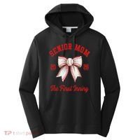 Baseball Senior Mom Coquette Bow Class Of 2026 Final Inning Performance Fleece Hoodie thumb 0