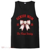 Baseball Senior Mom Coquette Bow Class Of 2026 Final Inning PosiCharge Competitor Tank thumb 0