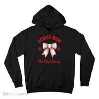 Baseball Senior Mom Coquette Bow Class Of 2026 Final Inning Tall Hoodie thumb 0