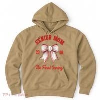 Baseball Senior Mom Coquette Bow Class Of 2026 Final Inning Hoodie thumb 0