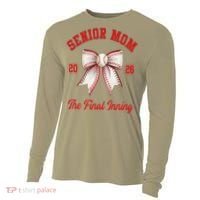 Baseball Senior Mom Coquette Bow Class Of 2026 Final Inning Cooling Performance Long Sleeve Crew thumb 0