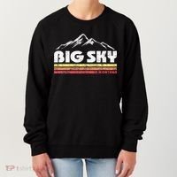 Big Sky Montana Mountain Sunset Women's Sweatshirt thumb 0