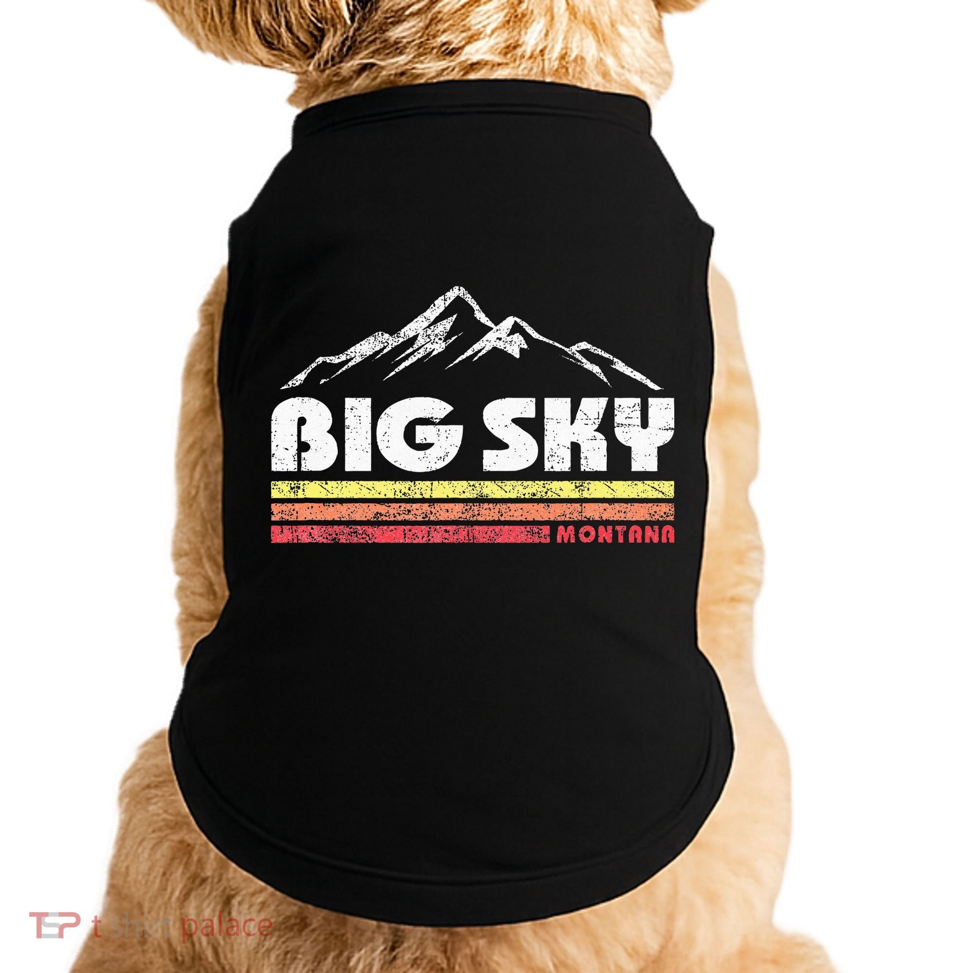 Big Sky Montana Mountain Sunset Doggie Tank