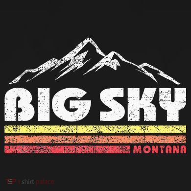 Big Sky Montana Mountain Sunset Doggie Tank
