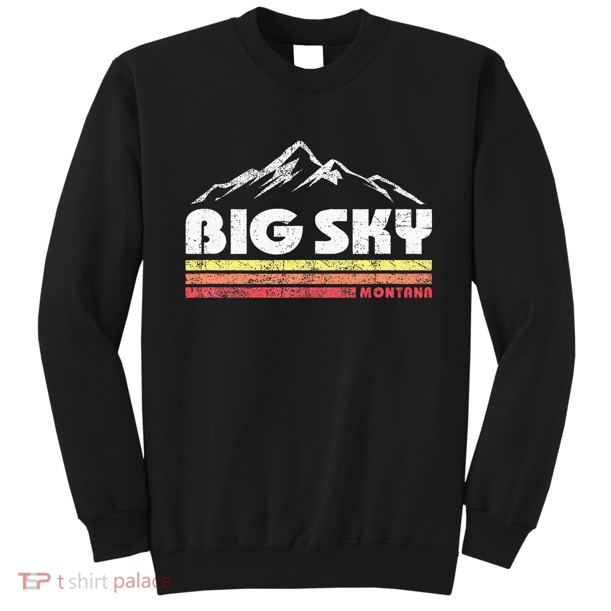 Big Sky Montana Mountain Sunset Sweatshirt