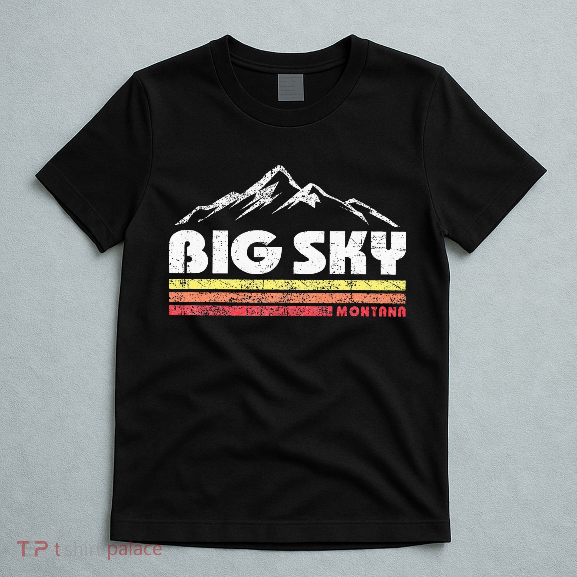Big Sky Montana Mountain Sunset T-Shirt
