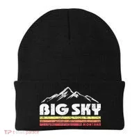 Big Sky Montana Mountain Sunset Beanie thumb 0