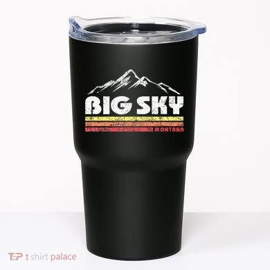 Big Sky Montana Mountain Sunset Tumbler
