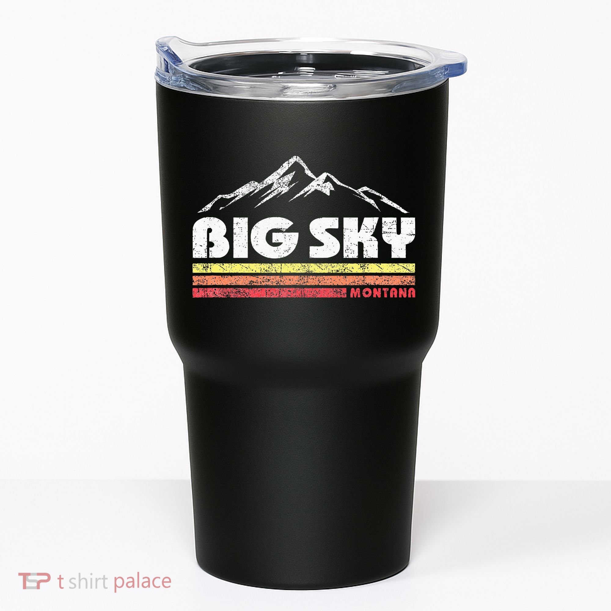 Big Sky Montana Mountain Sunset Tumbler