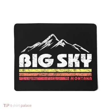 Big Sky Montana Mountain Sunset Mousepad