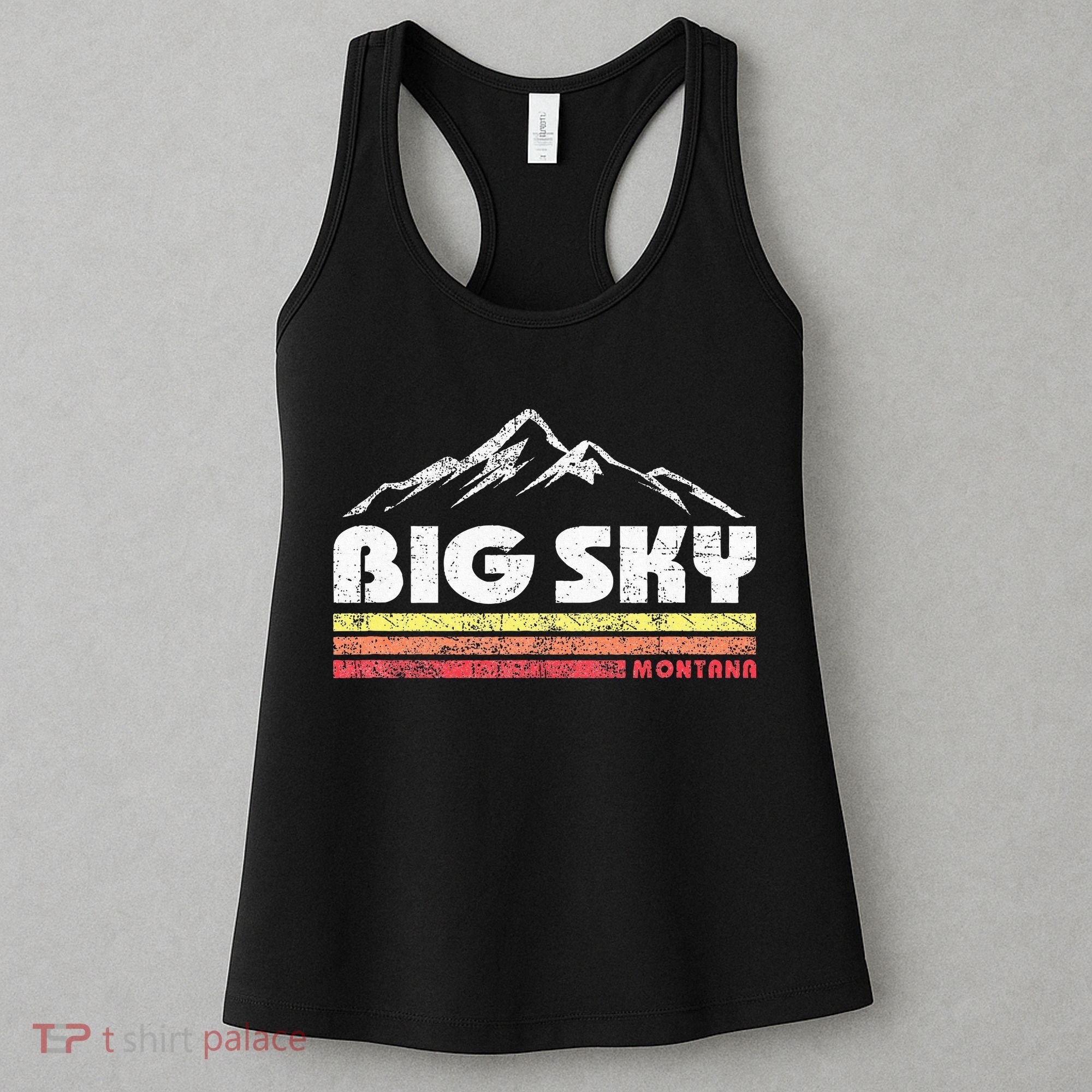 Big Sky Montana Mountain Sunset Women's Tank Top