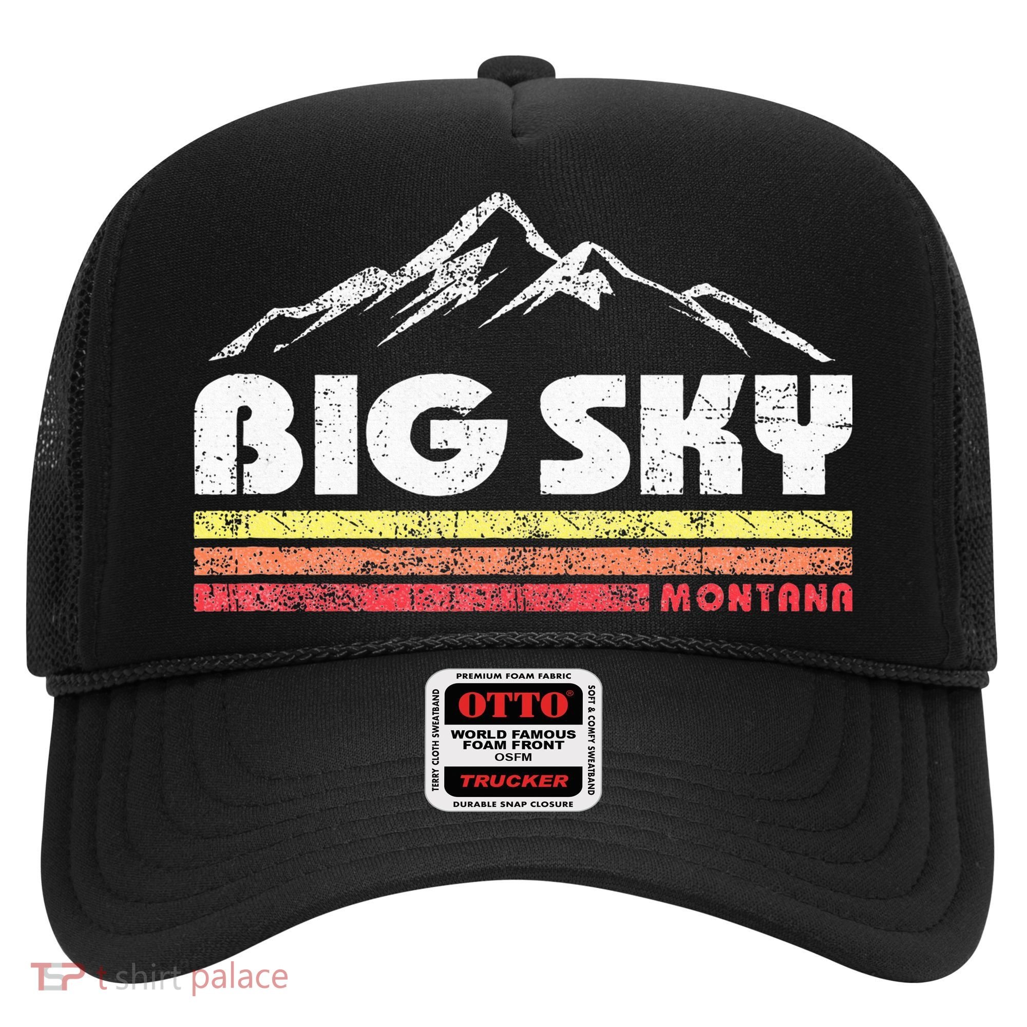 Big Sky Montana Mountain Sunset Hat