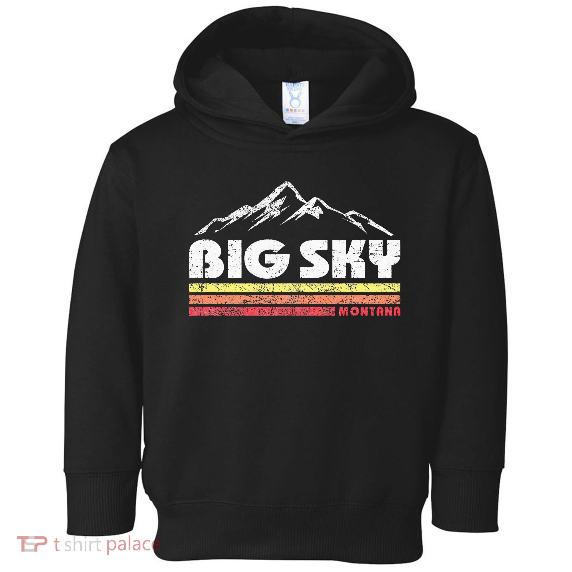 Big Sky Montana Mountain Sunset Toddler Hoodie