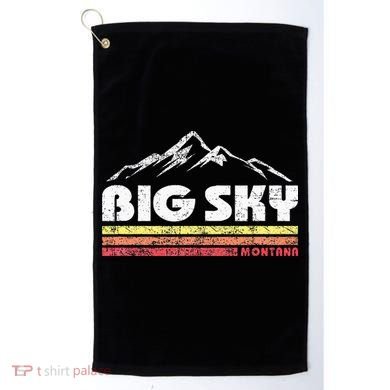 Big Sky Montana Mountain Sunset Golf Towel
