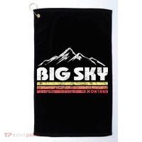 Big Sky Montana Mountain Sunset Golf Towel thumb 0