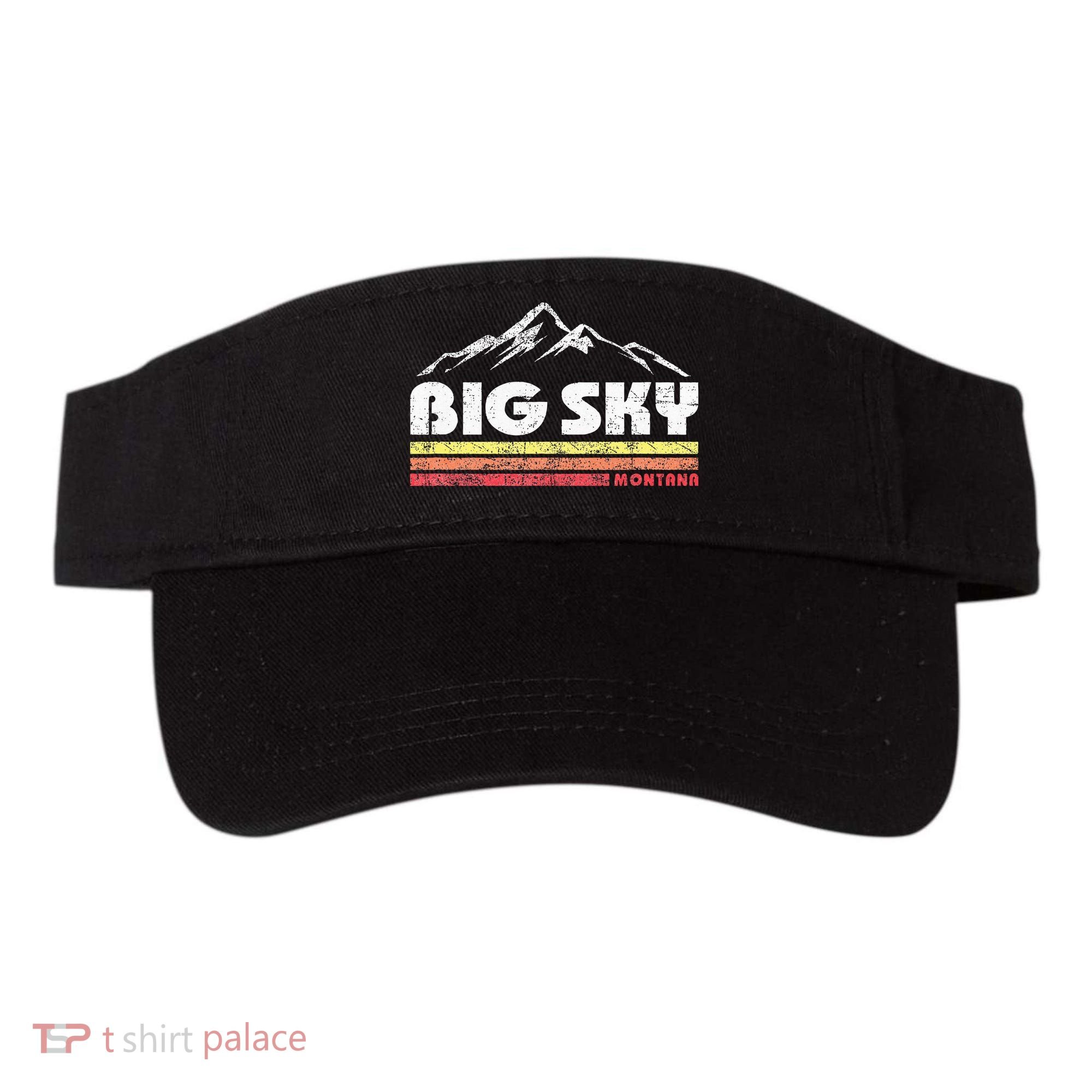 Big Sky Montana Mountain Sunset Visor
