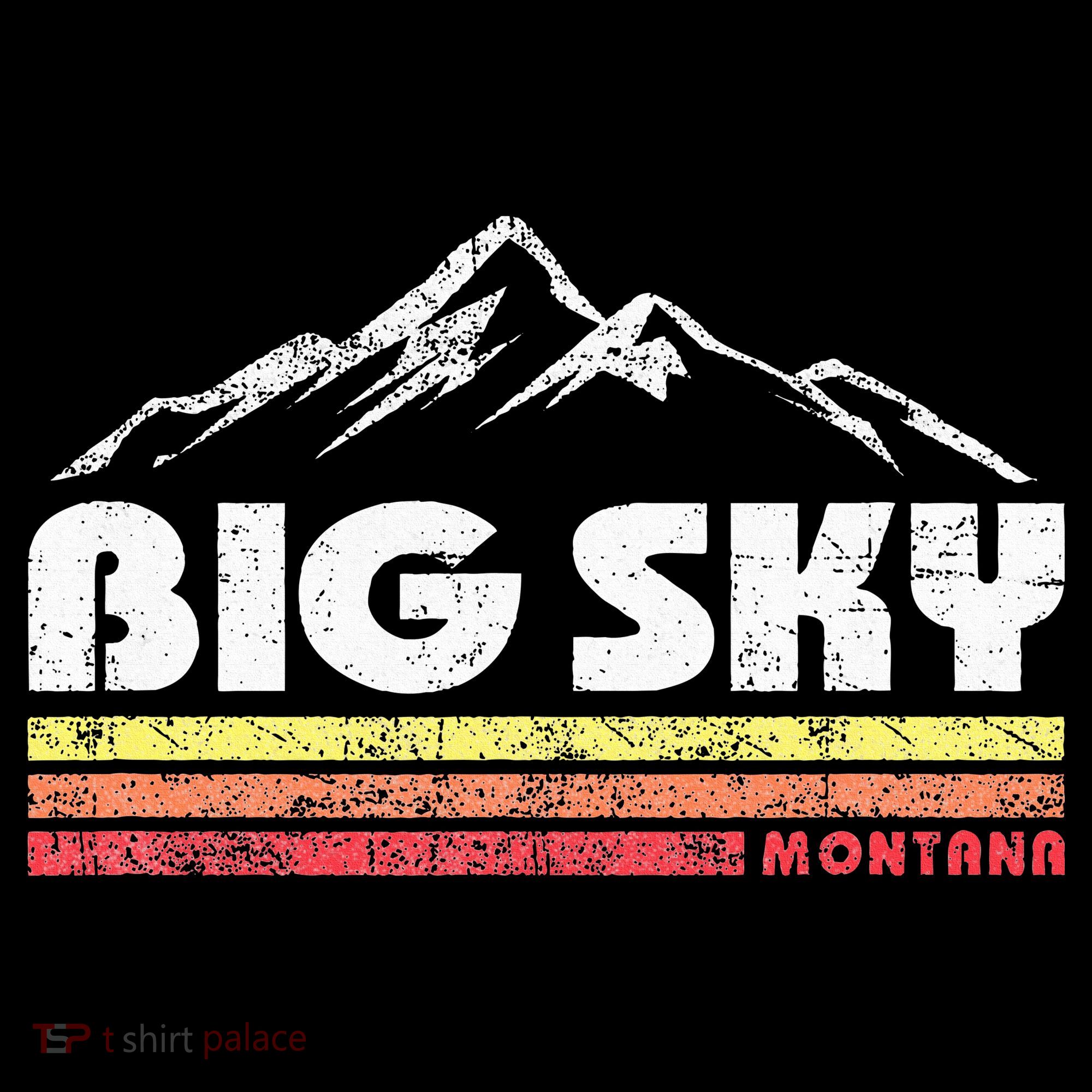 Big Sky Montana Mountain Sunset Women's T-Shirt