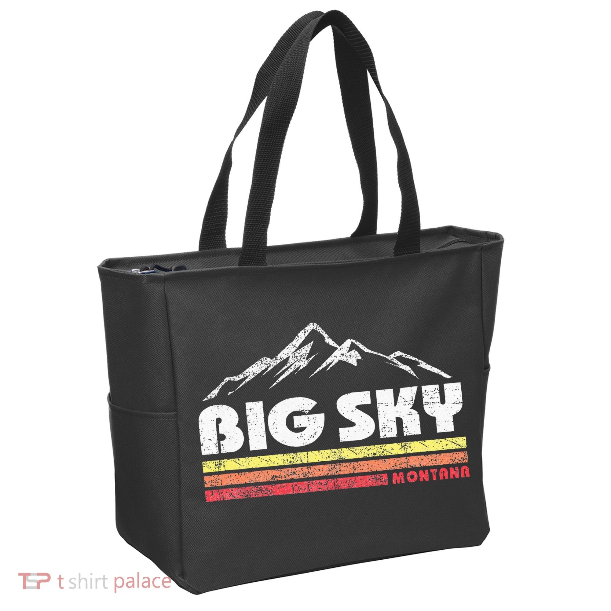 Big Sky Montana Mountain Sunset Tote Bag