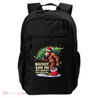 Bigfoot Saw Me But Nobody Believes Him Christmas Bigfoot Backpack thumb 0