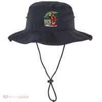 Bigfoot Saw Me But Nobody Believes Him Christmas Bigfoot Bucket Hat thumb 0