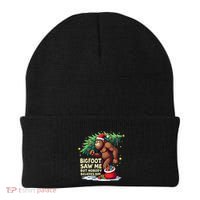 Bigfoot Saw Me But Nobody Believes Him Christmas Bigfoot Beanie thumb 0