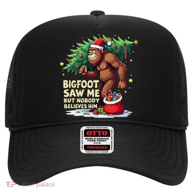 Bigfoot Saw Me But Nobody Believes Him Christmas Bigfoot Hat