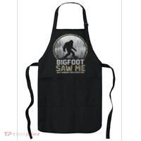 Bigfoot Saw Me Nobody Believes Him Funny Sasquatch Bigfoot Apron thumb 0
