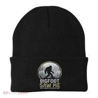 Bigfoot Saw Me Nobody Believes Him Funny Sasquatch Bigfoot Beanie thumb 0