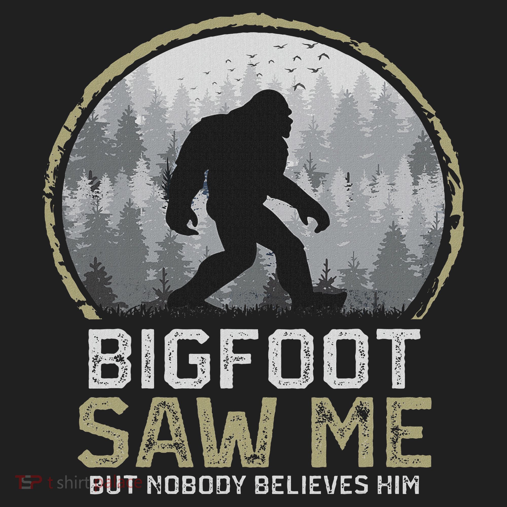 Bigfoot Saw Me Nobody Believes Him Funny Sasquatch Bigfoot Beanie