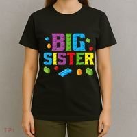 Big Sister Master Builder Building Bricks Blocks Family Set T-Shirt thumb 4