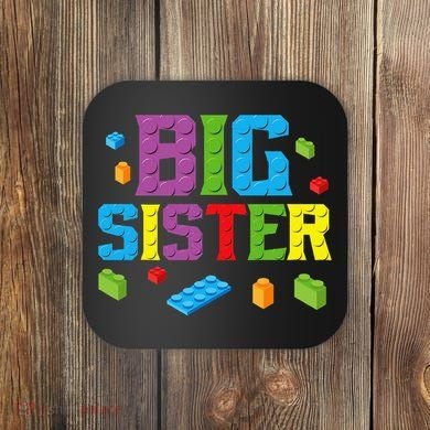 Big Sister Master Builder Building Bricks Blocks Family Set Coaster