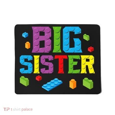Big Sister Master Builder Building Bricks Blocks Family Set Mousepad