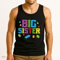 Big Sister Master Builder Building Bricks Blocks Family Set Tank Top thumb 3