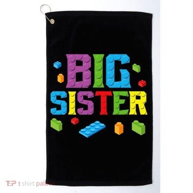Big Sister Master Builder Building Bricks Blocks Family Set Golf Towel