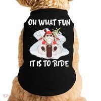 Biker Santa Motorcycle Fan Merry Christmas Xmas Holidays Doggie Tank thumb 0