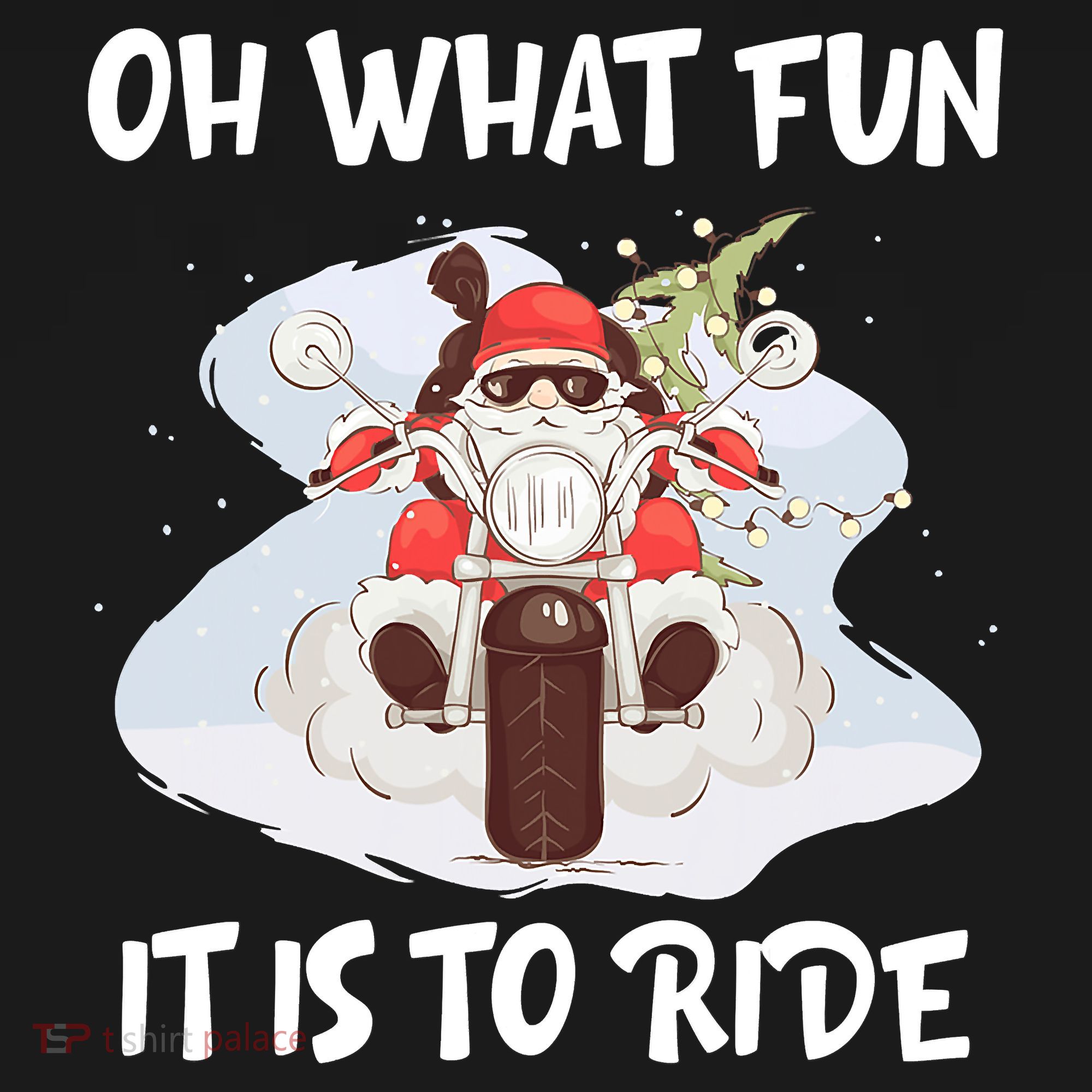 Biker Santa Motorcycle Fan Merry Christmas Xmas Holidays Women's Hoodie