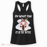Biker Santa Motorcycle Fan Merry Christmas Xmas Holidays Women's Tank Top thumb 0