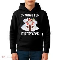 Biker Santa Motorcycle Fan Merry Christmas Xmas Holidays Kids Hoodie thumb 4