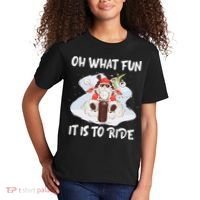 Biker Santa Motorcycle Fan Merry Christmas Xmas Holidays Kids T-Shirt thumb 2