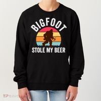 Bigfoot Stole My Beer Funny Yeti Yowi Sasquatch Drinking Women's Sweatshirt thumb 0