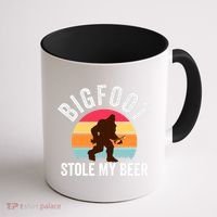Bigfoot Stole My Beer Funny Yeti Yowi Sasquatch Drinking Coffee Mug thumb 1