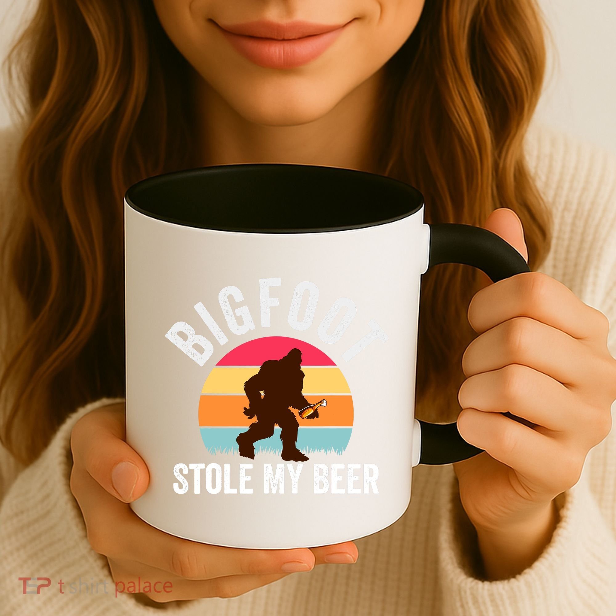 Bigfoot Stole My Beer Funny Yeti Yowi Sasquatch Drinking Coffee Mug