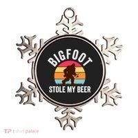 Bigfoot Stole My Beer Funny Yeti Yowi Sasquatch Drinking Ornament thumb 0