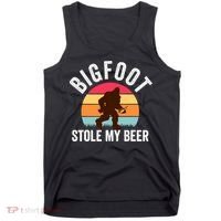 Bigfoot Stole My Beer Funny Yeti Yowi Sasquatch Drinking Tank Top thumb 0